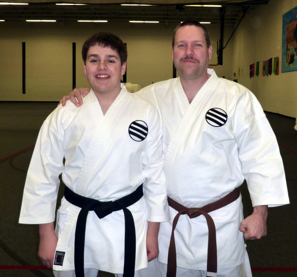 My son the Shotokan Shodan! My son the Shotokan Shodan!